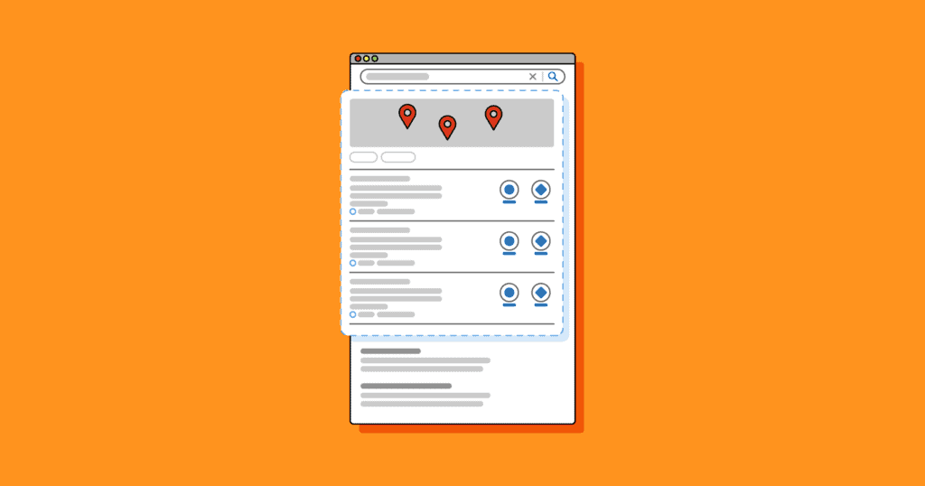 Google local pack banner