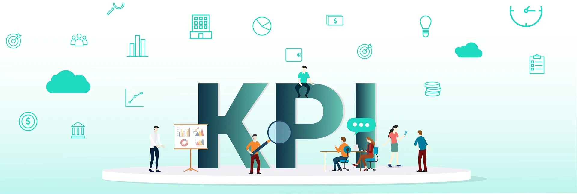 Banner key performance indicators KPI
