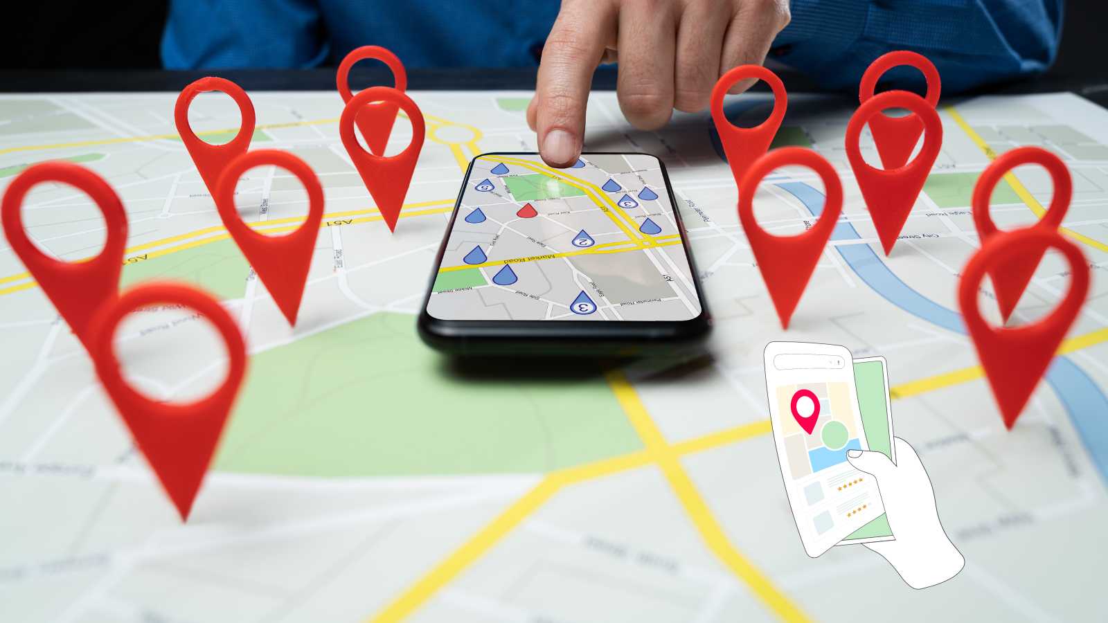 local seo for franchises map